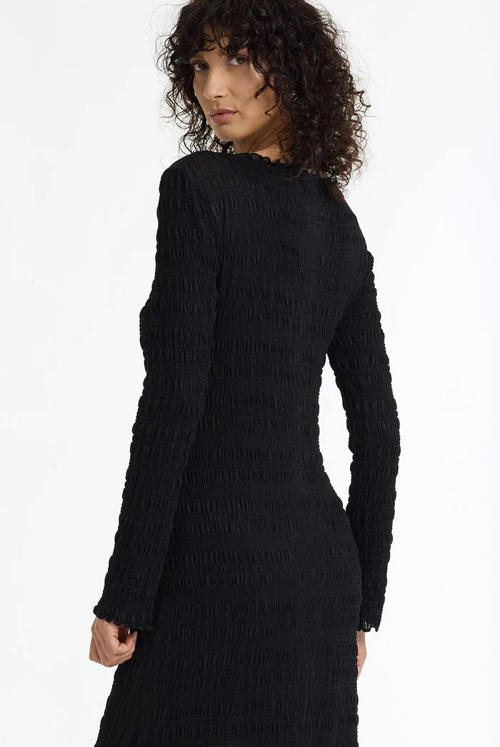 Blak Gigi Long Sleeve Maxi Dress - Black