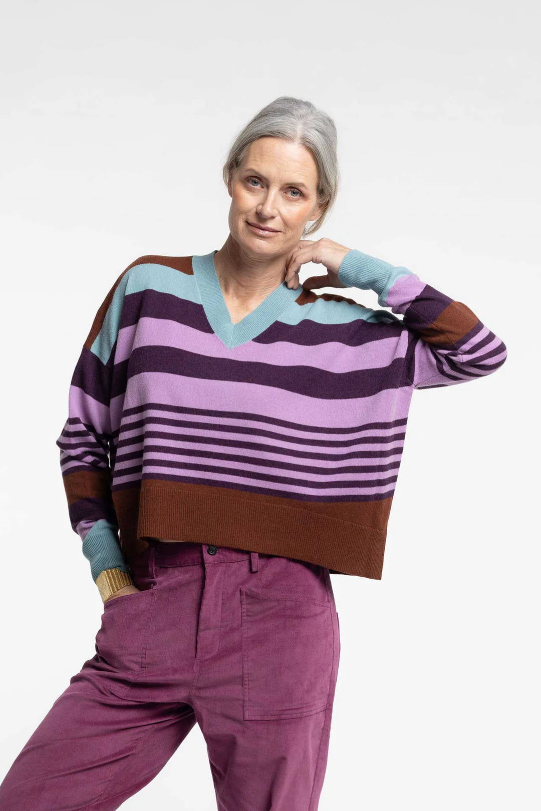 Griddy Sweater - Multistripe