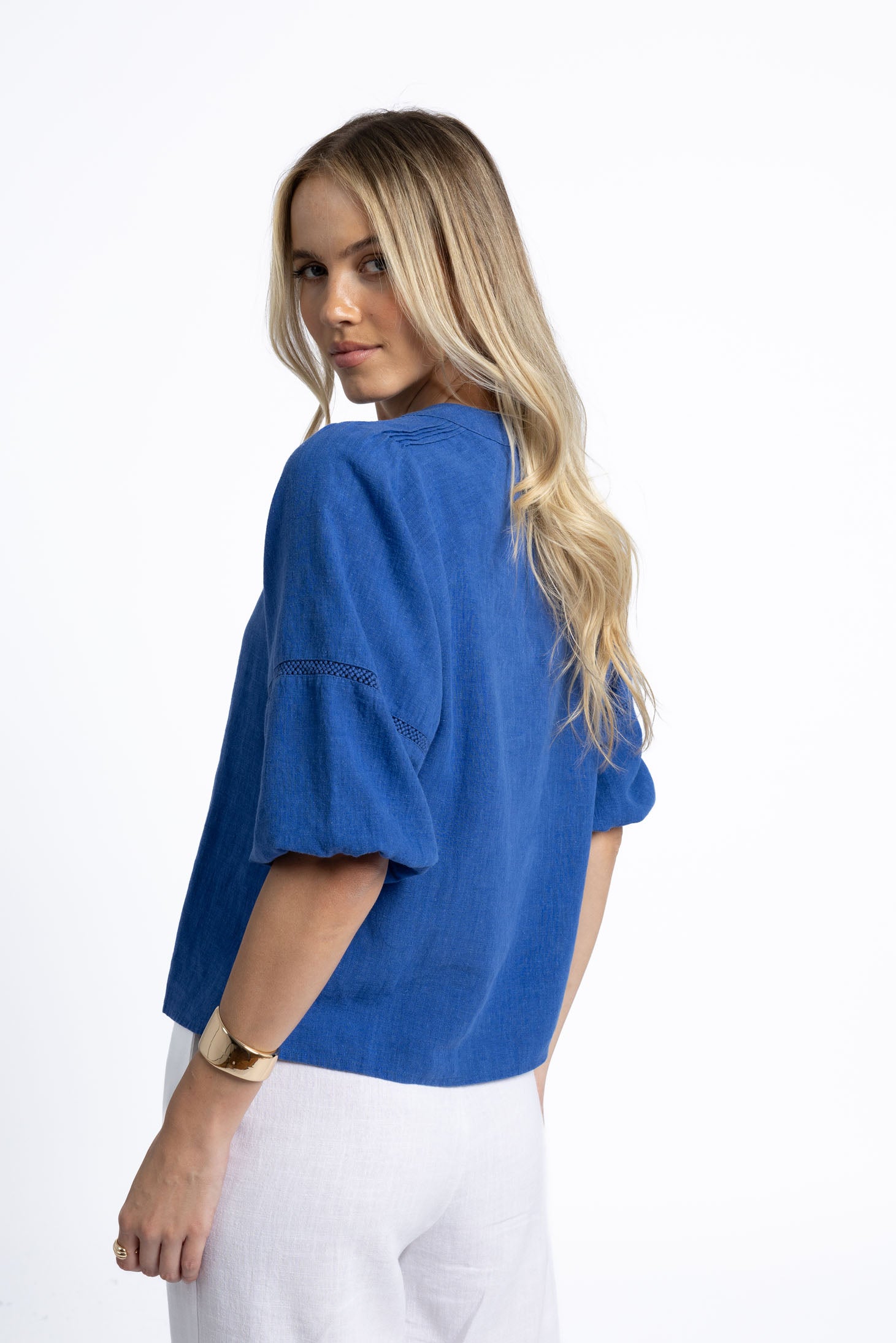 Nixie Blouse - Royal Blue