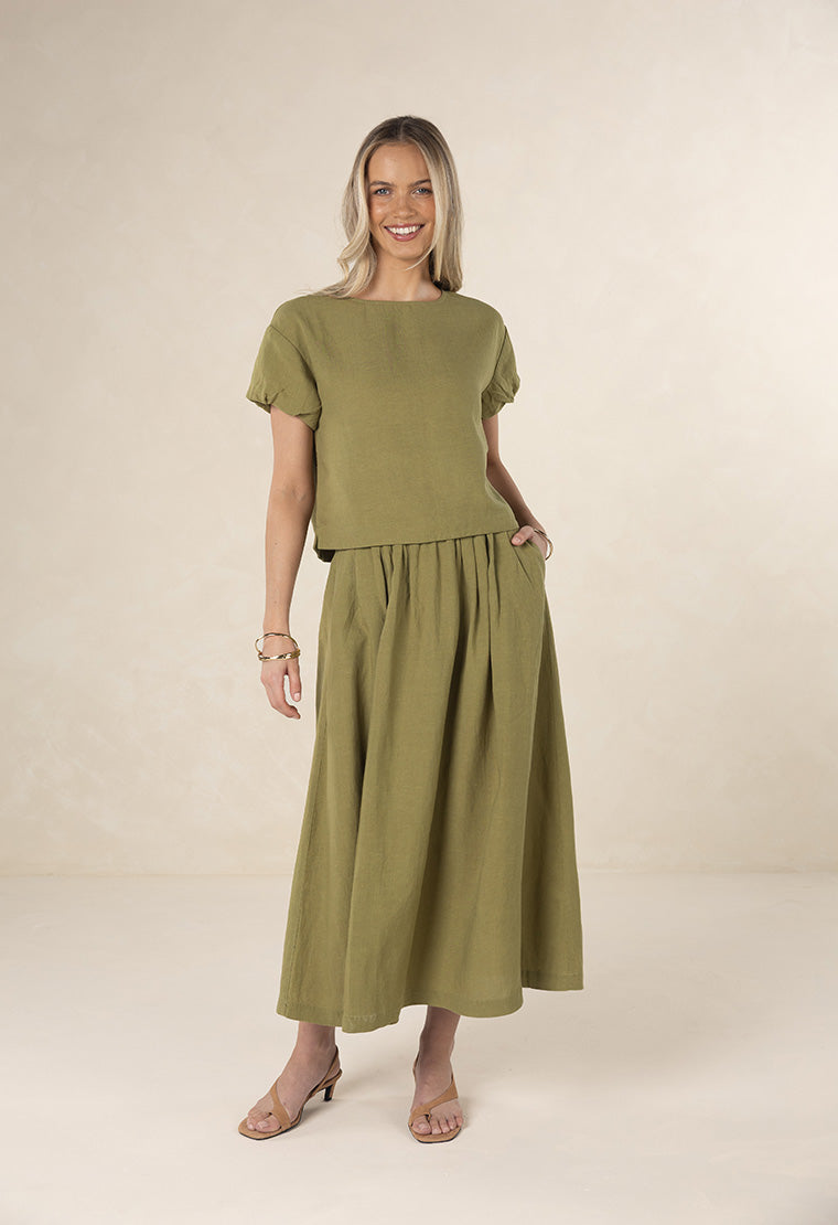 Humidity Sola Skirt - Olive