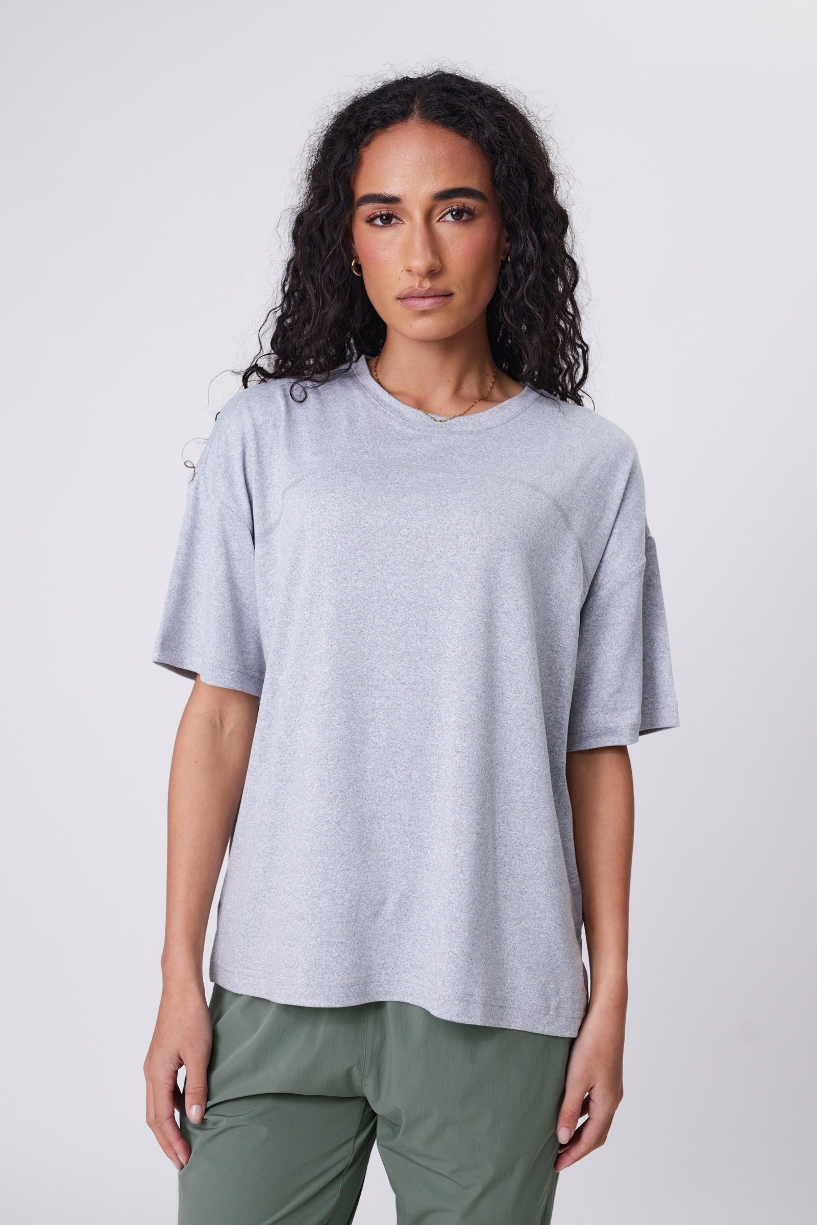 Half Time Short Sleeve Tee - Grey Marle