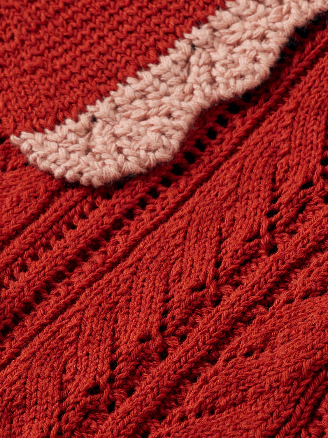 Pointelle Collared Knit Polo