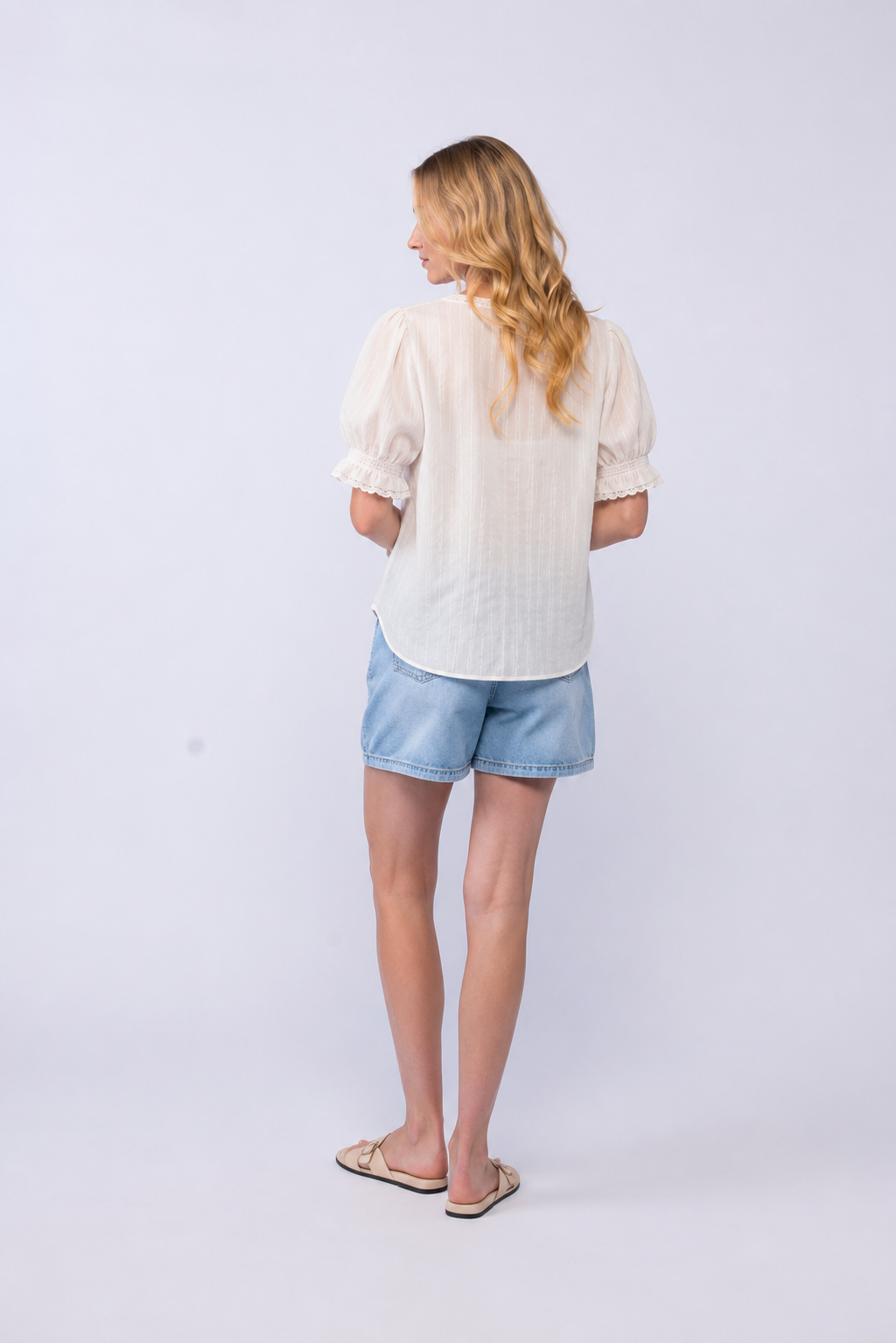 Drama the Label Amelia Short Sleeve Blouse - White