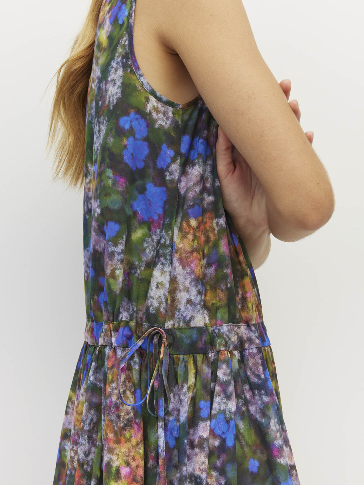 Juliette Hogan Romi Dress (Electric Meadow Cotton) Blue Light
