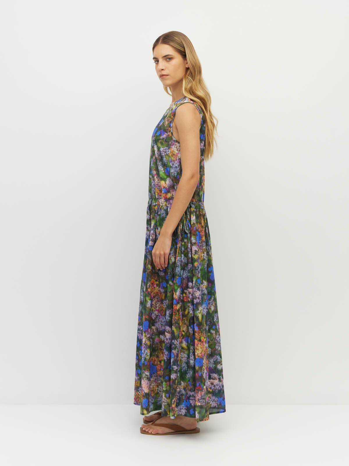 Juliette Hogan Romi Dress (Electric Meadow Cotton) Blue Light