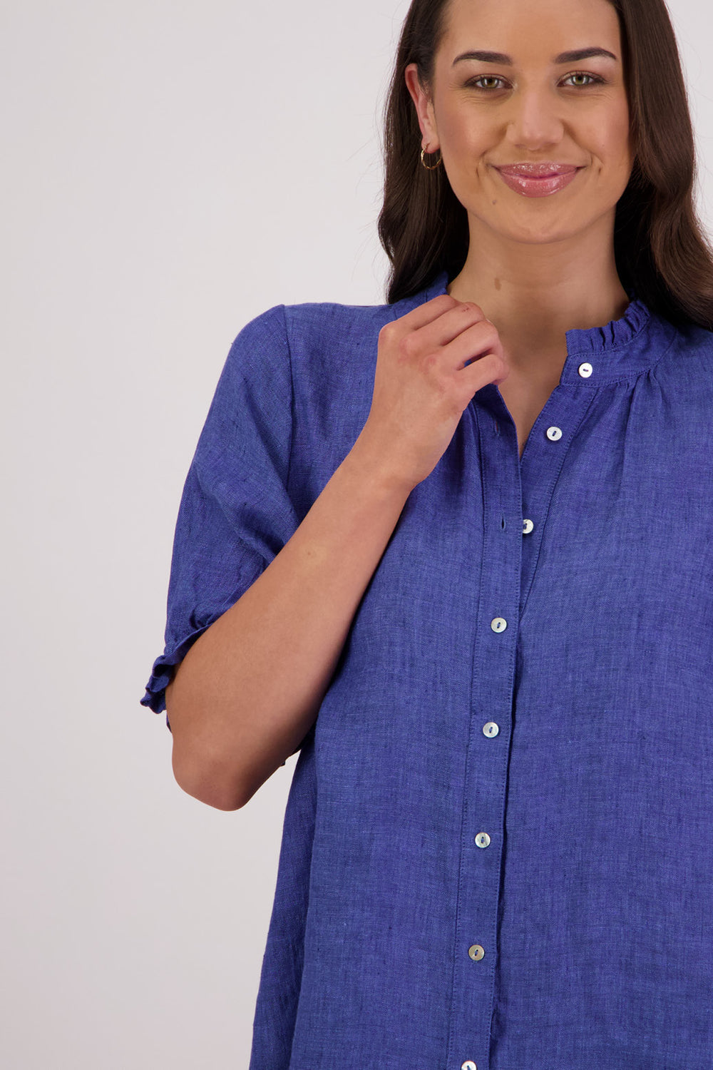 Briarwood Tom Linen Shirt - Blue