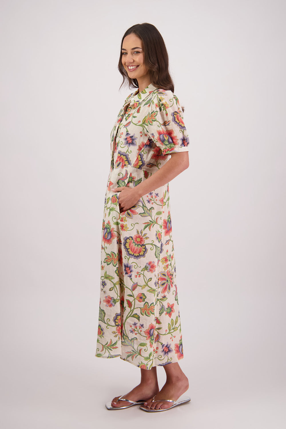 Briarwood Thelma Shirt Dress - Jacobean