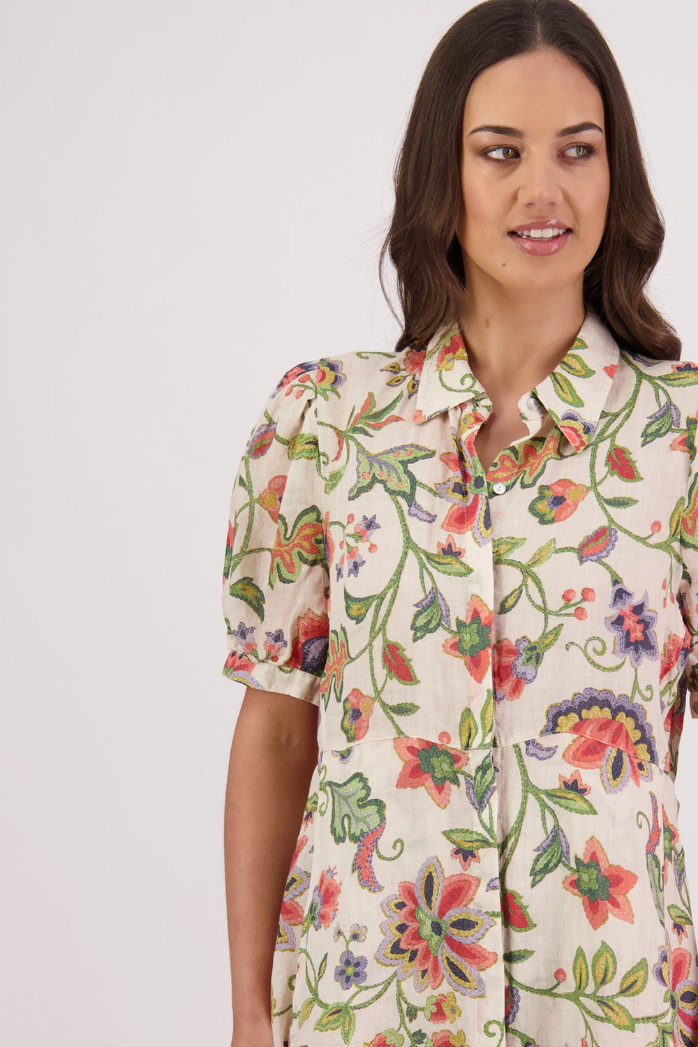 Briarwood Thelma Shirt Dress - Jacobean