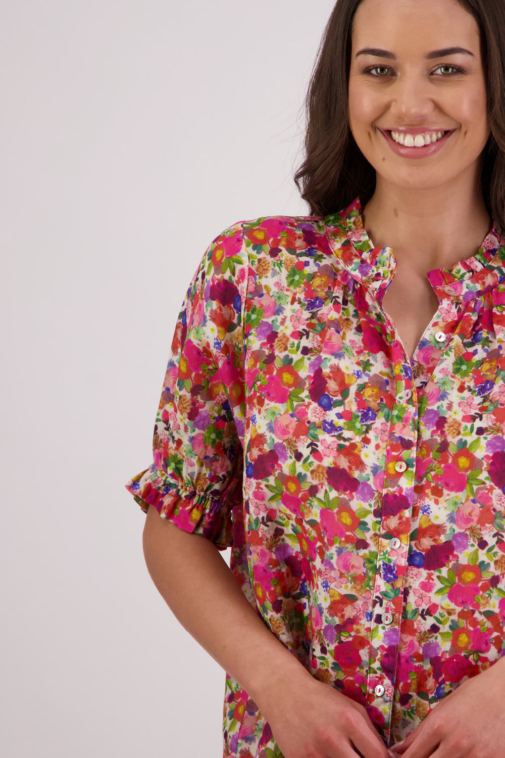 Briarwood Pearly Top - Bright Floral