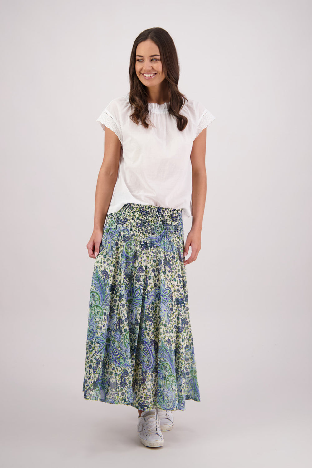 Briarwood Pandora Skirt - Blue Floral