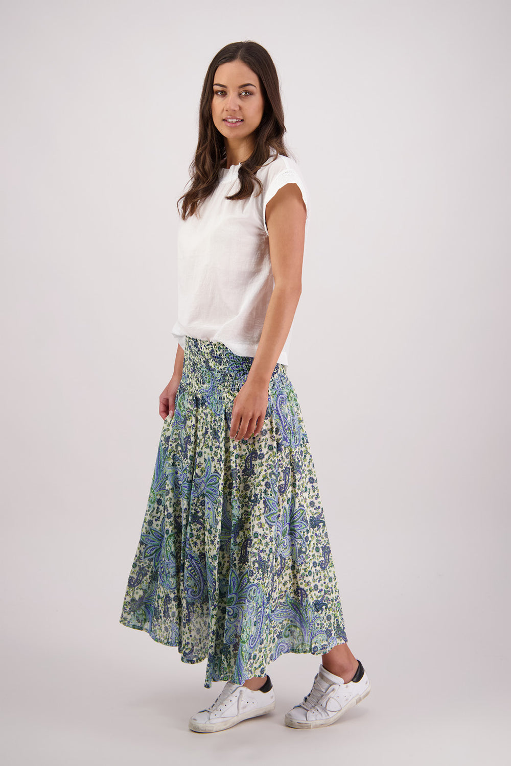 Briarwood Pandora Skirt - Blue Floral