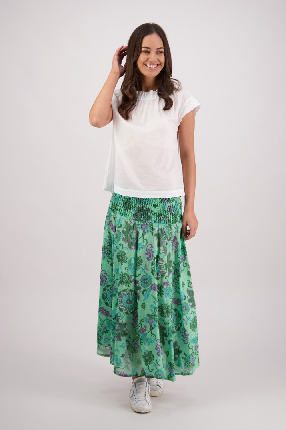 Briarwood Pandora Skirt - Green Floral