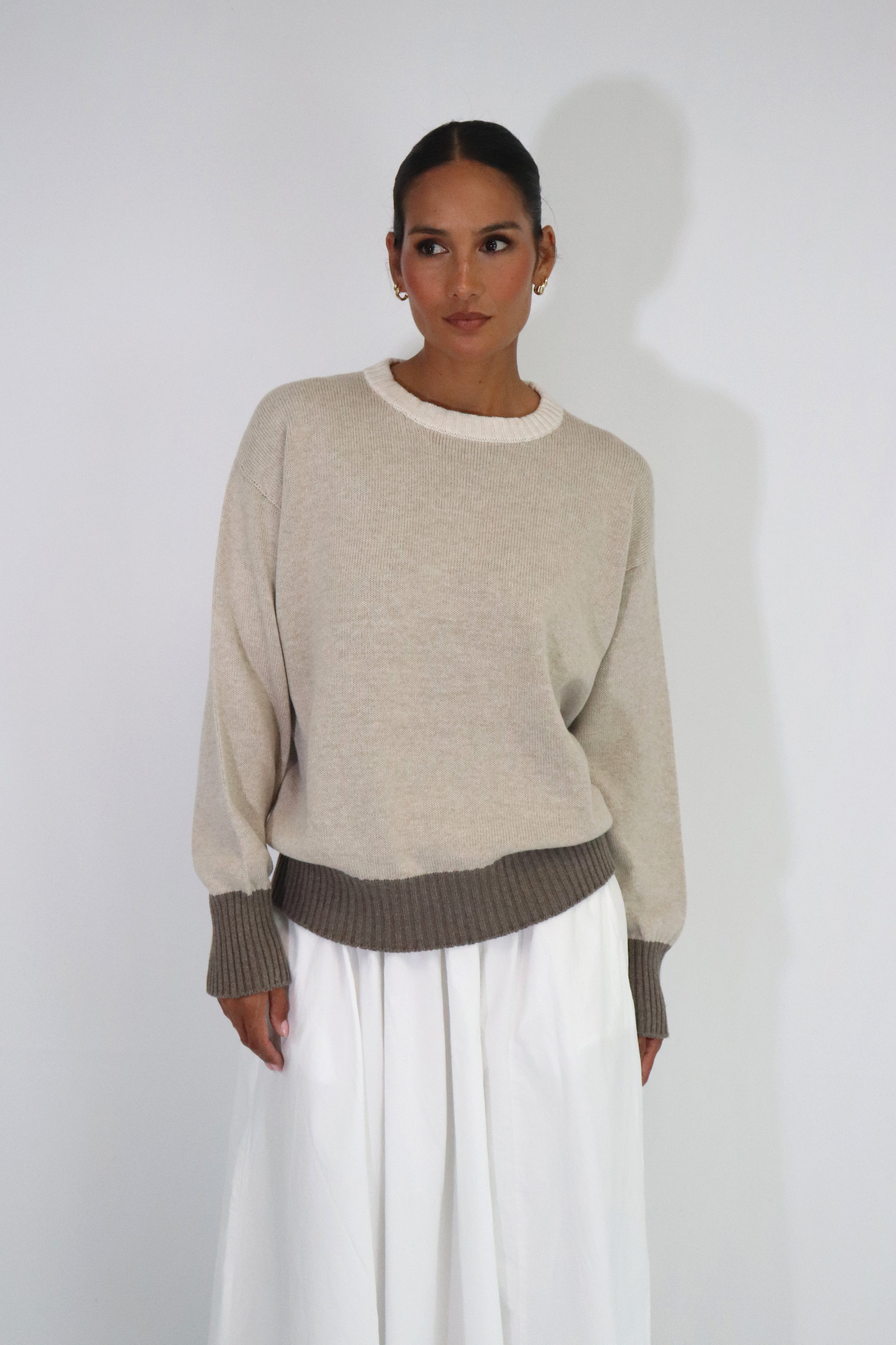Tatāno Alexandra Crew - Sand/Mocha