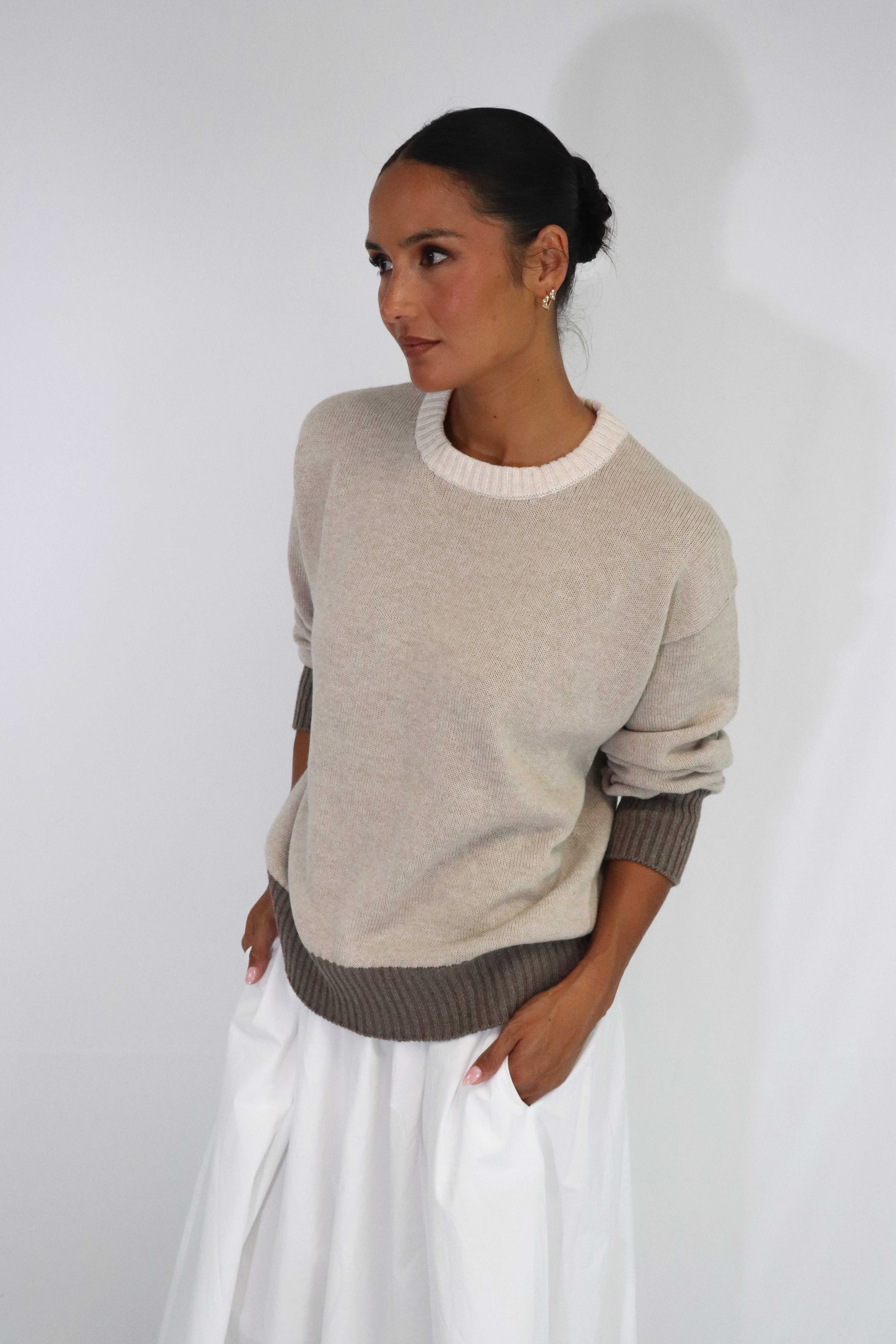 Tatāno Alexandra Crew - Sand/Mocha