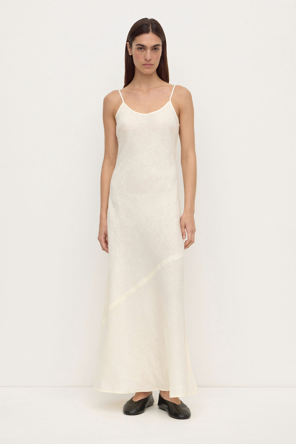 Assembly Label Colette Linen Slip Dress - Vanilla