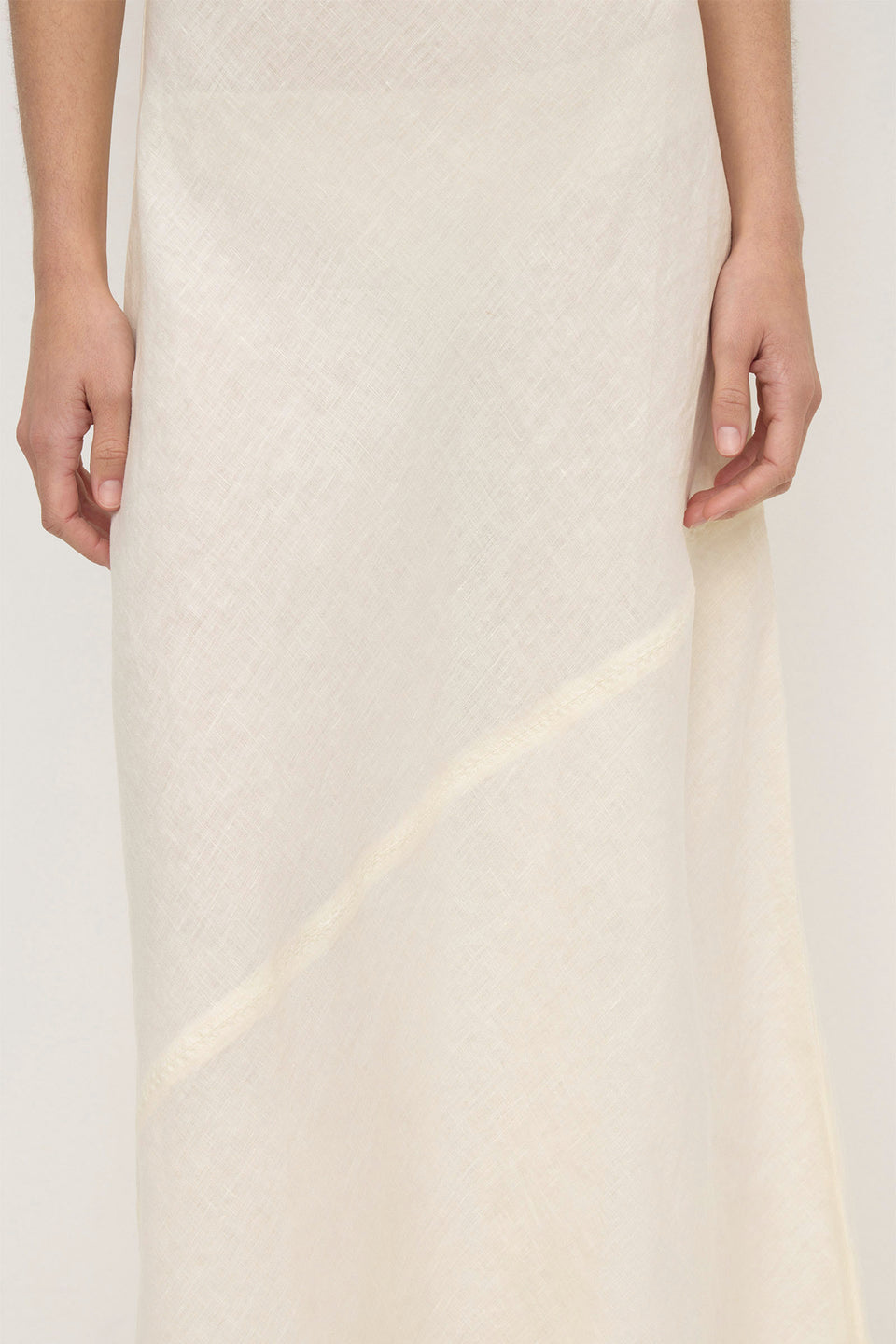 Assembly Label Colette Linen Slip Dress - Vanilla