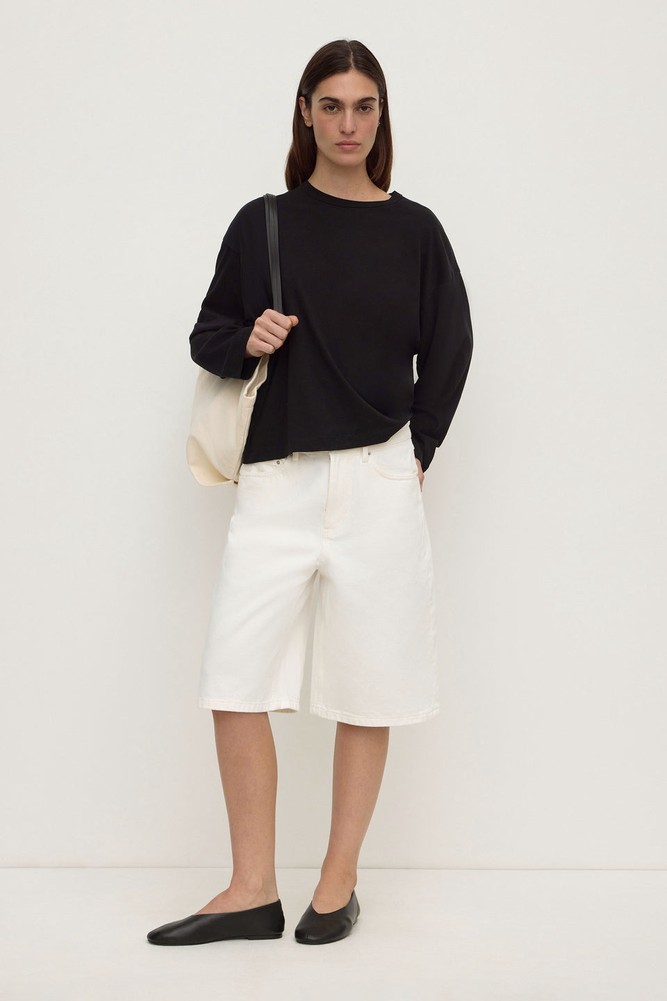 Assembly Label Relaxed Denim Short - Vintage White