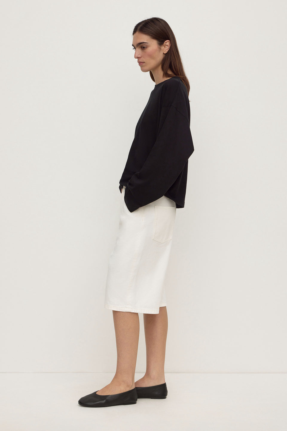 Assembly Label Relaxed Denim Short - Vintage White