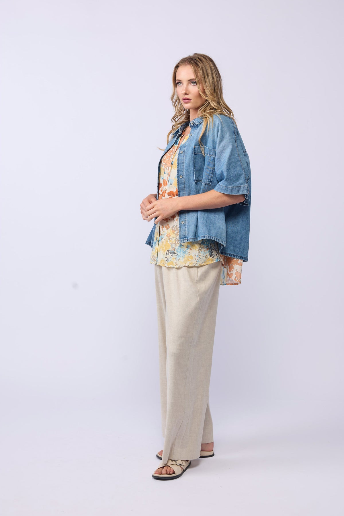 Drama the Label Tori Shirt - Blue Wash