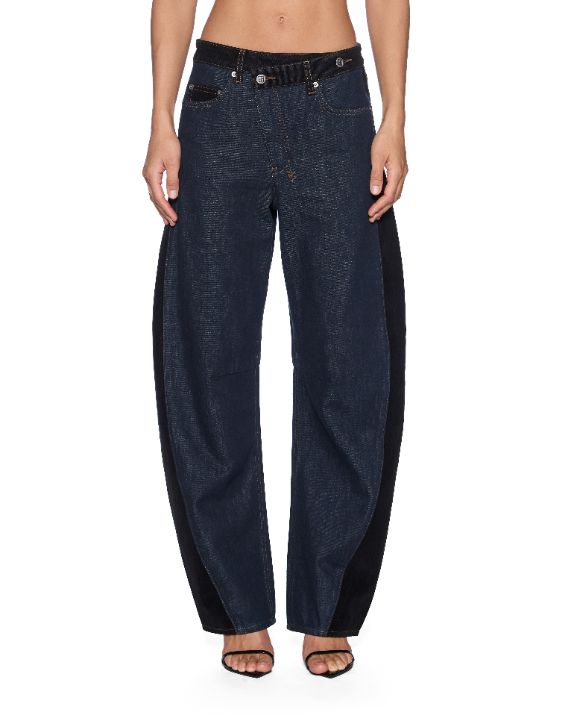 Barrel Jean Vixed Spliced - Black