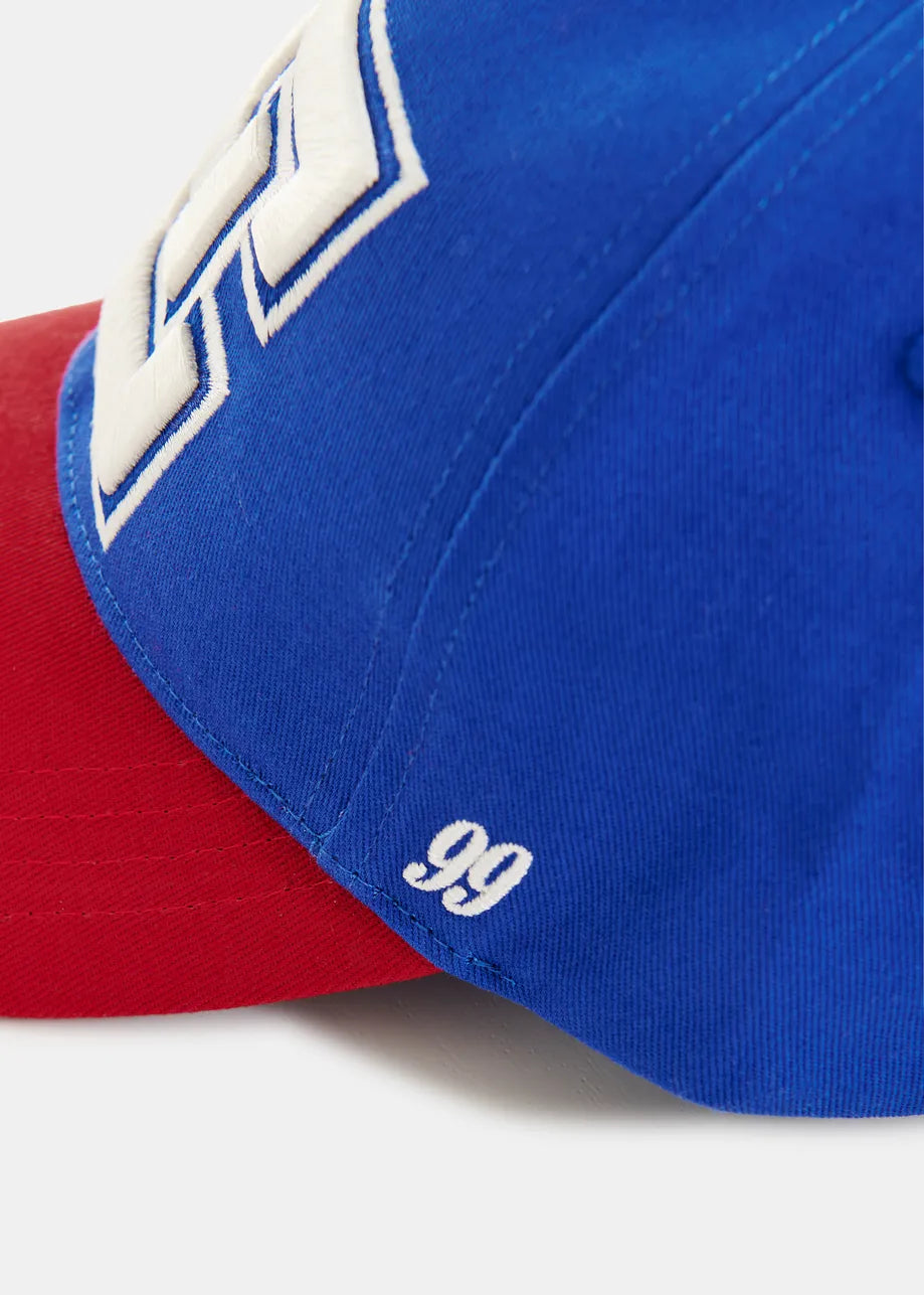 Blue/Red Embroidered Cap