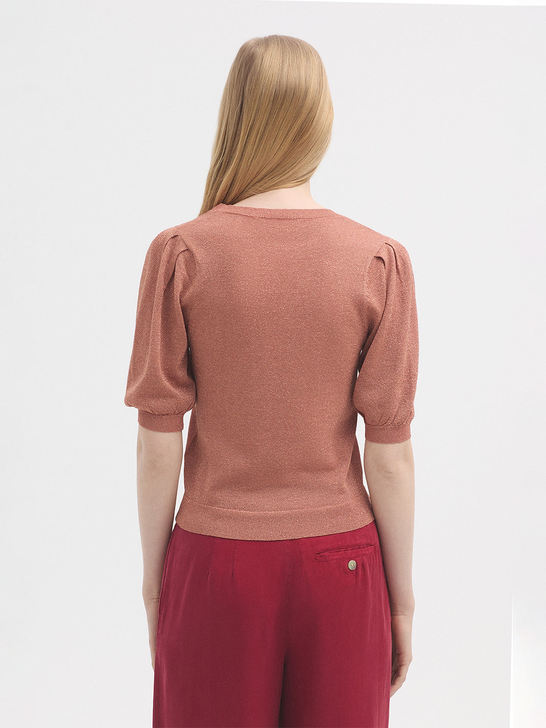 Lurex Cropped Jumper