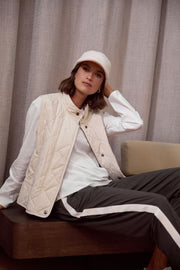 Kyoto Quilted Vest – Oat