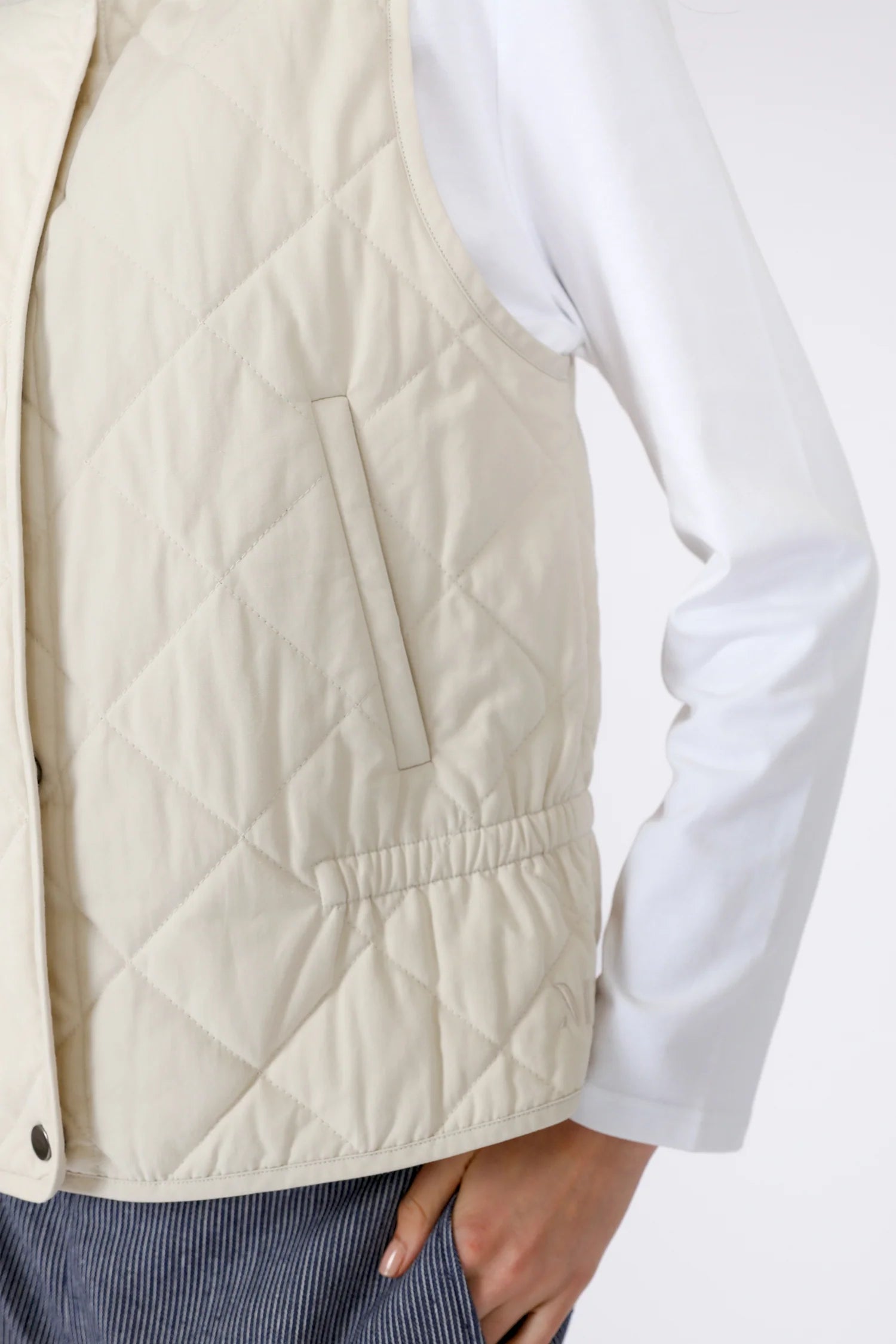 Kyoto Quilted Vest – Oat