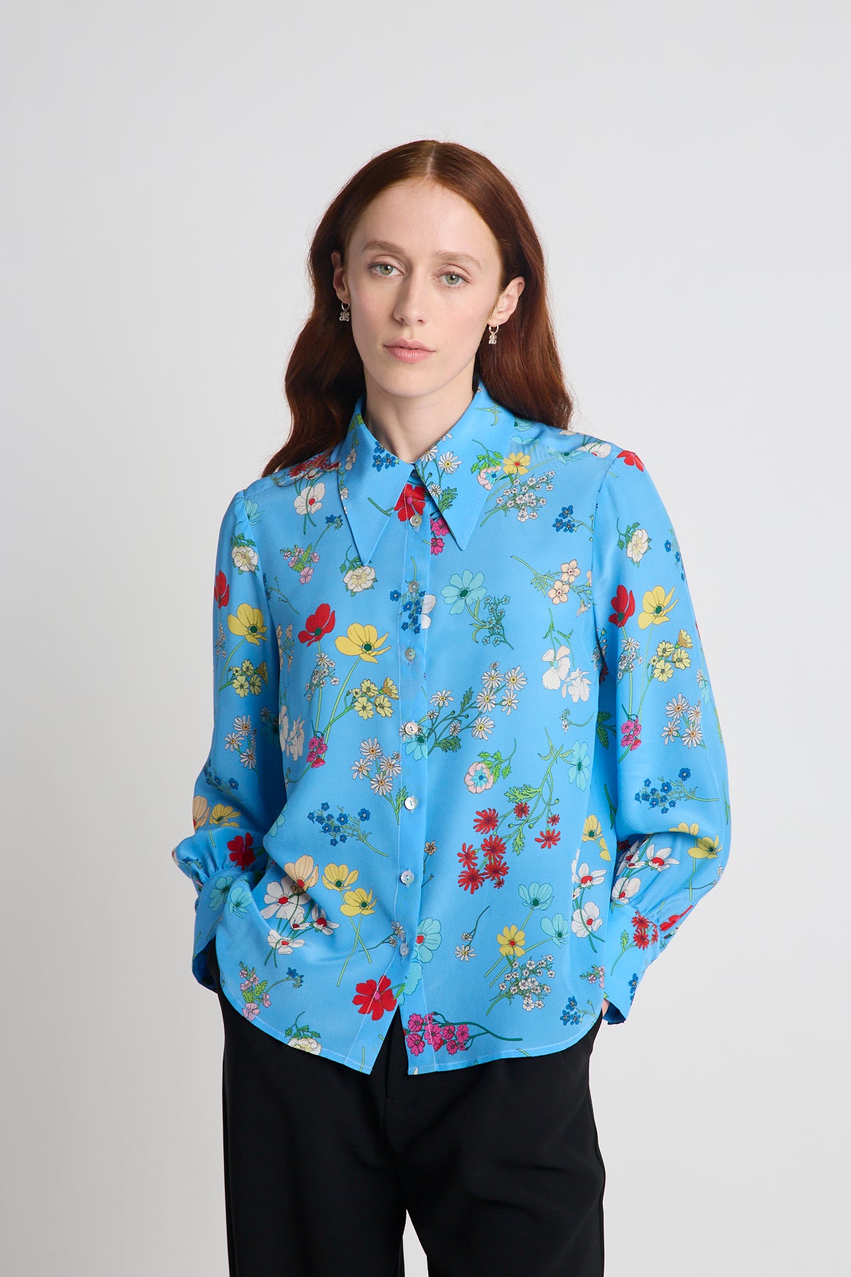 Twenty Seven Names Instrumental Shirt - Blue Floral