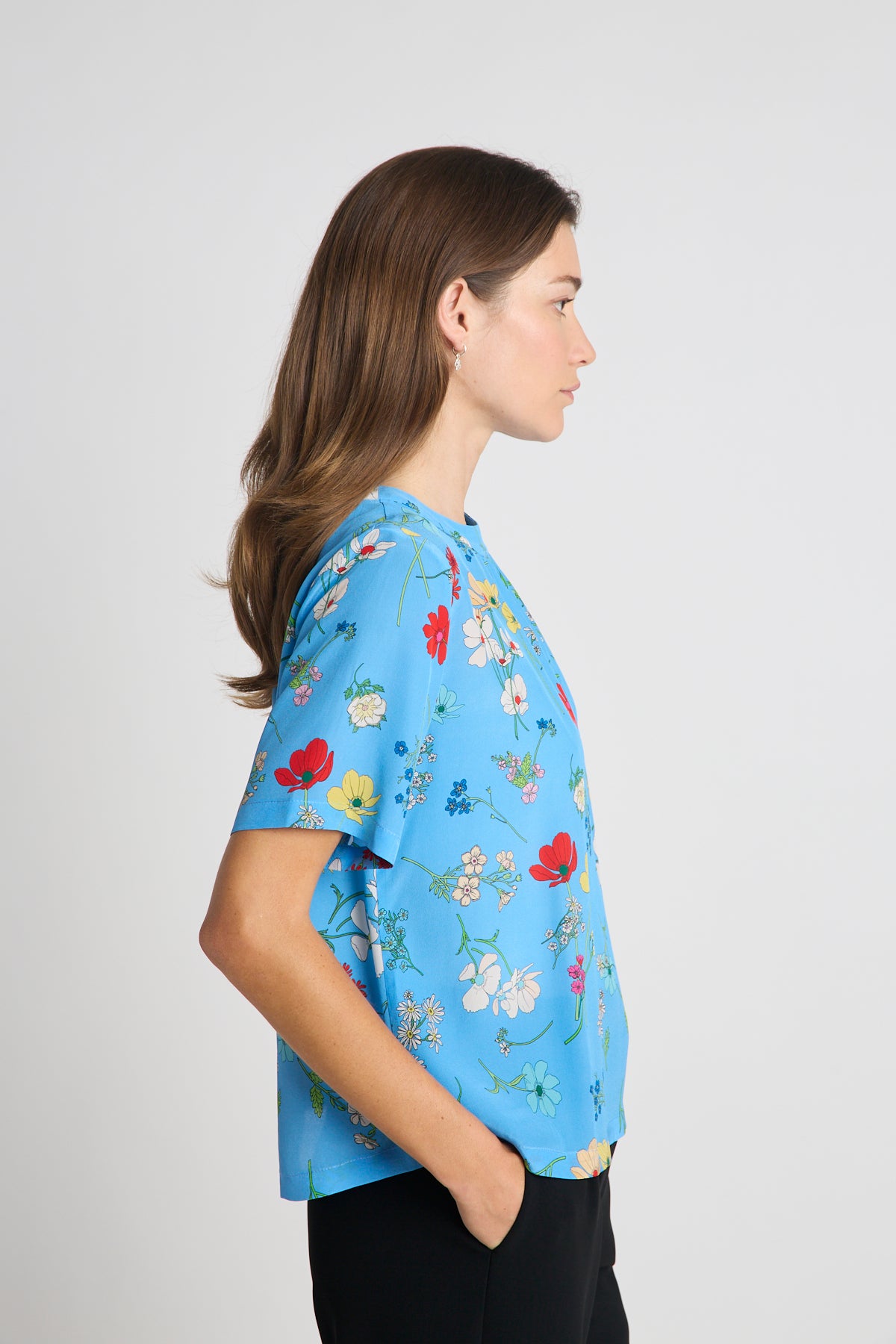 Twenty Seven Names Say it With Flowers Tee - Blue Floral