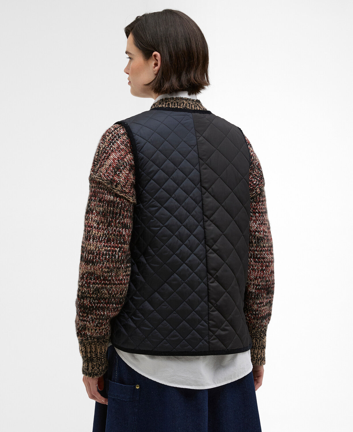 Heslerton Gilet - Dark Navy/Black/Dress