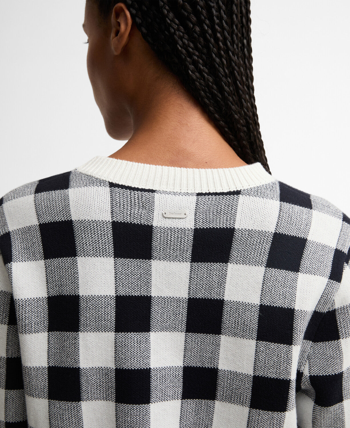 Barbour Avebury Gingham Crew Neck Jumper