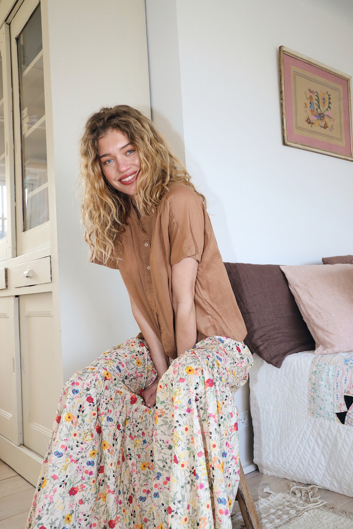 Lollys Laundry Mya Shirt - Camel