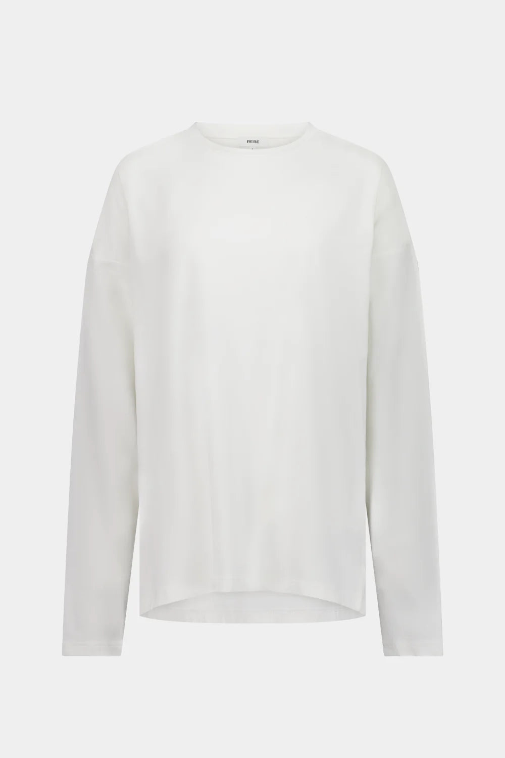 Rebe Long Sleeve Drop T-Shirt - White