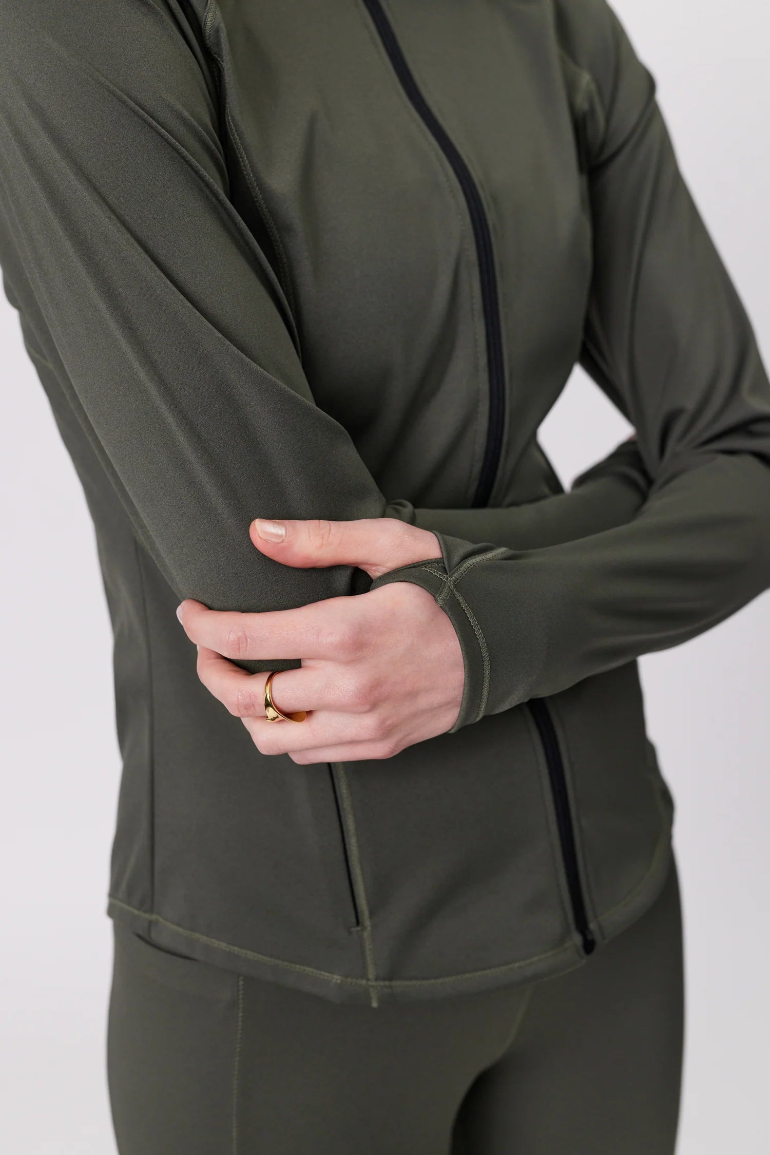 Marlow Line Up L/S Zip Through - Kelp