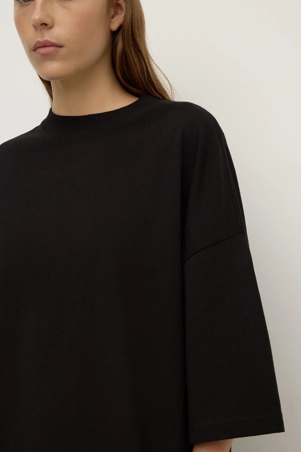 Assembly Label Max Cotton Oversized Tee - Black