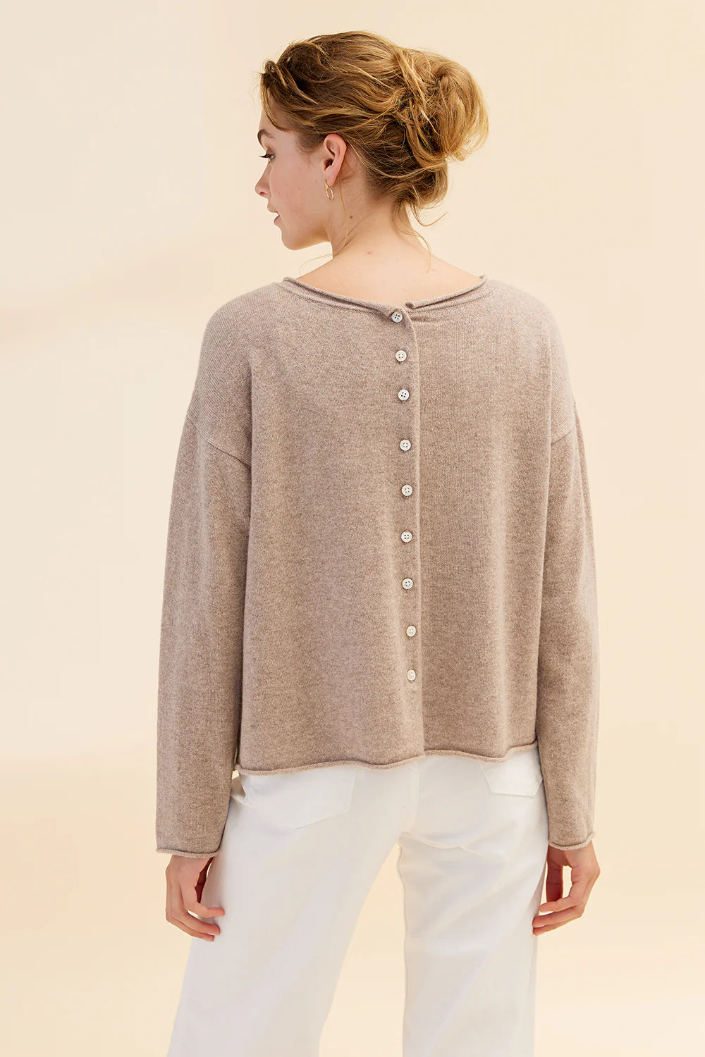 Mia Fratino Reversible Cardigan - Toast