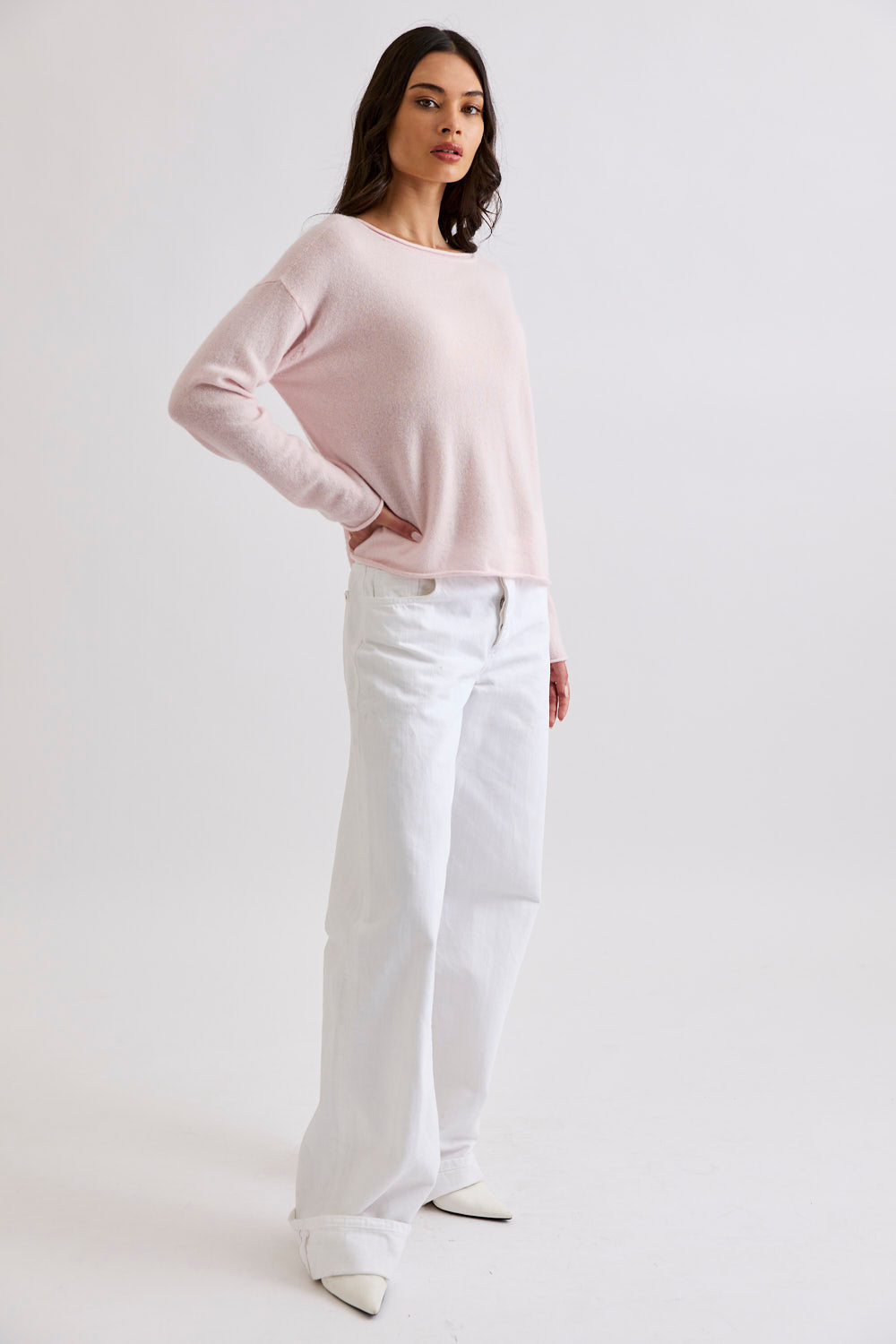 Mia Fratino Reversible Button Cardi - Marshmallow