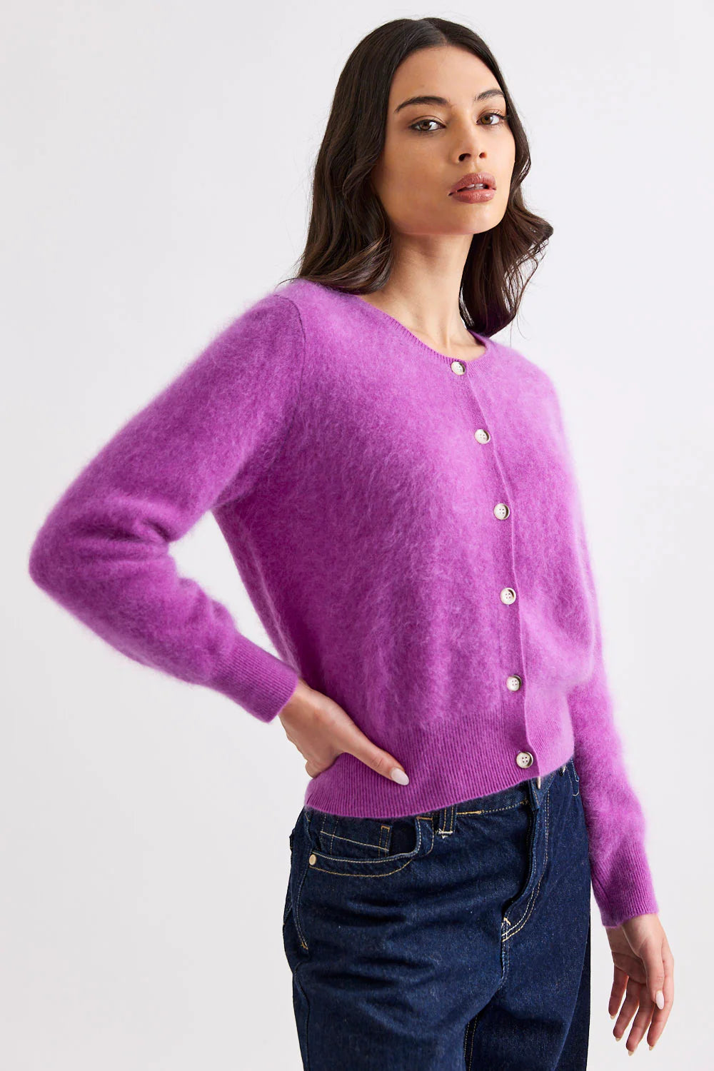 Sierra Cardi - Electric Purple