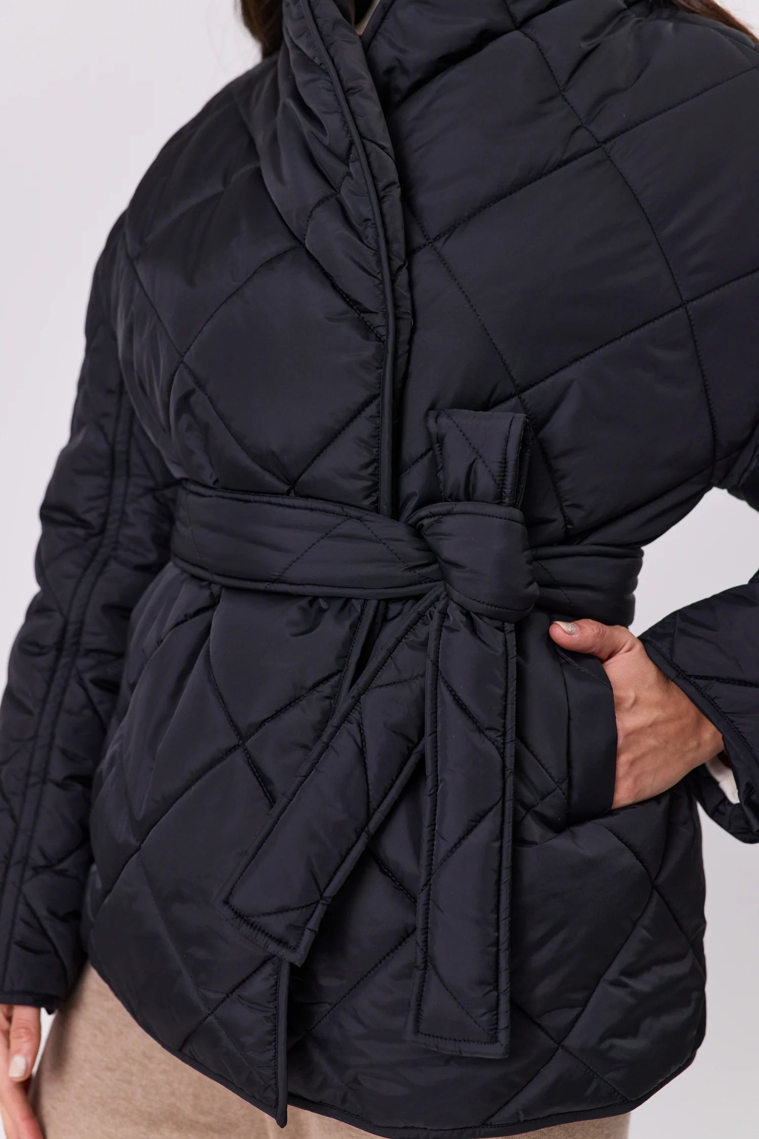 Marlow Montana Wrap Coat - Black