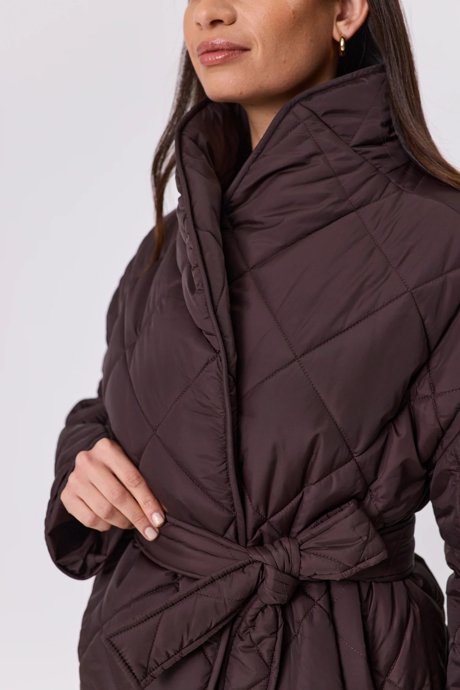 Marlow Montana Wrap Coat - Carob