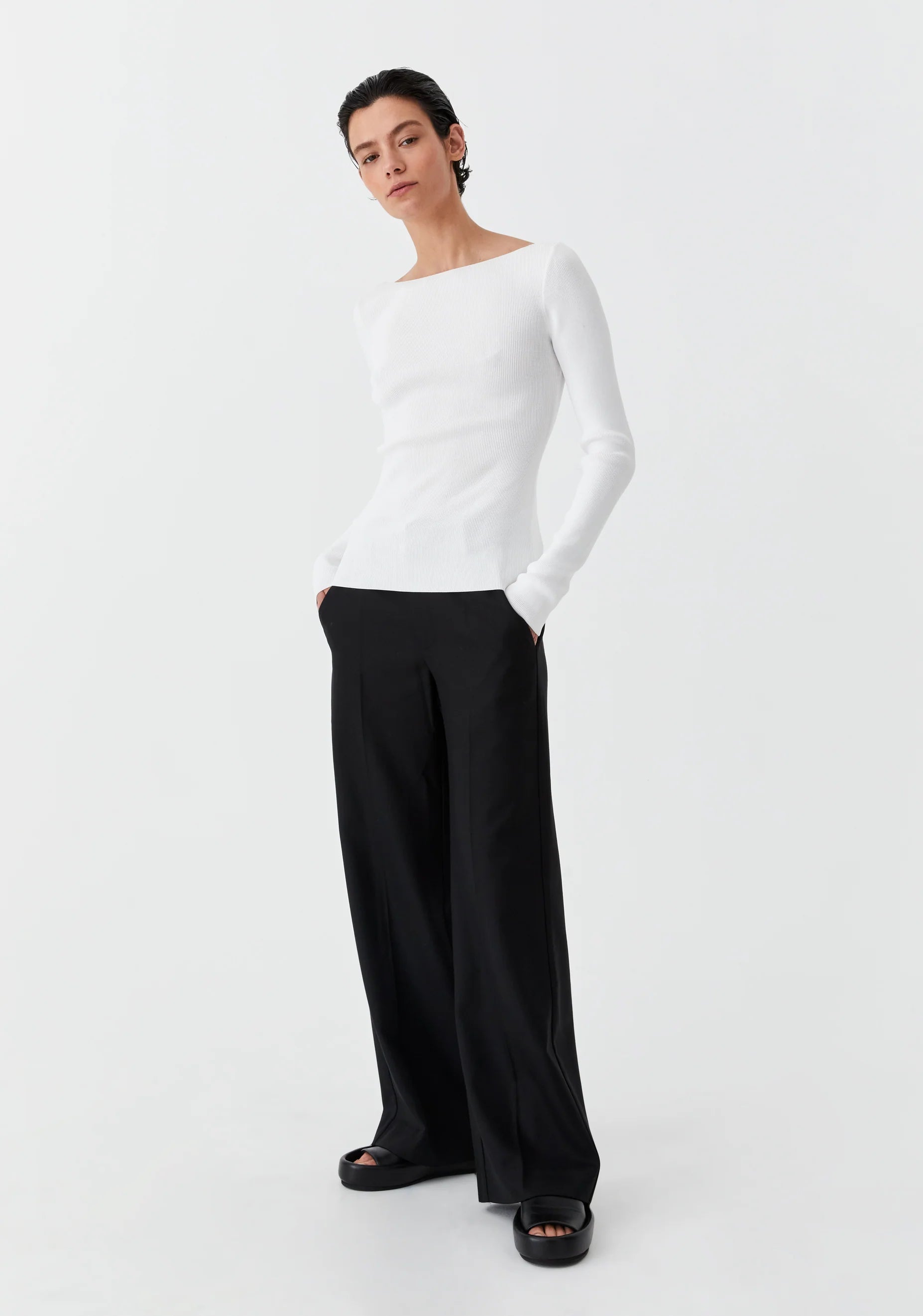 Morrison Cate Knit Top - White