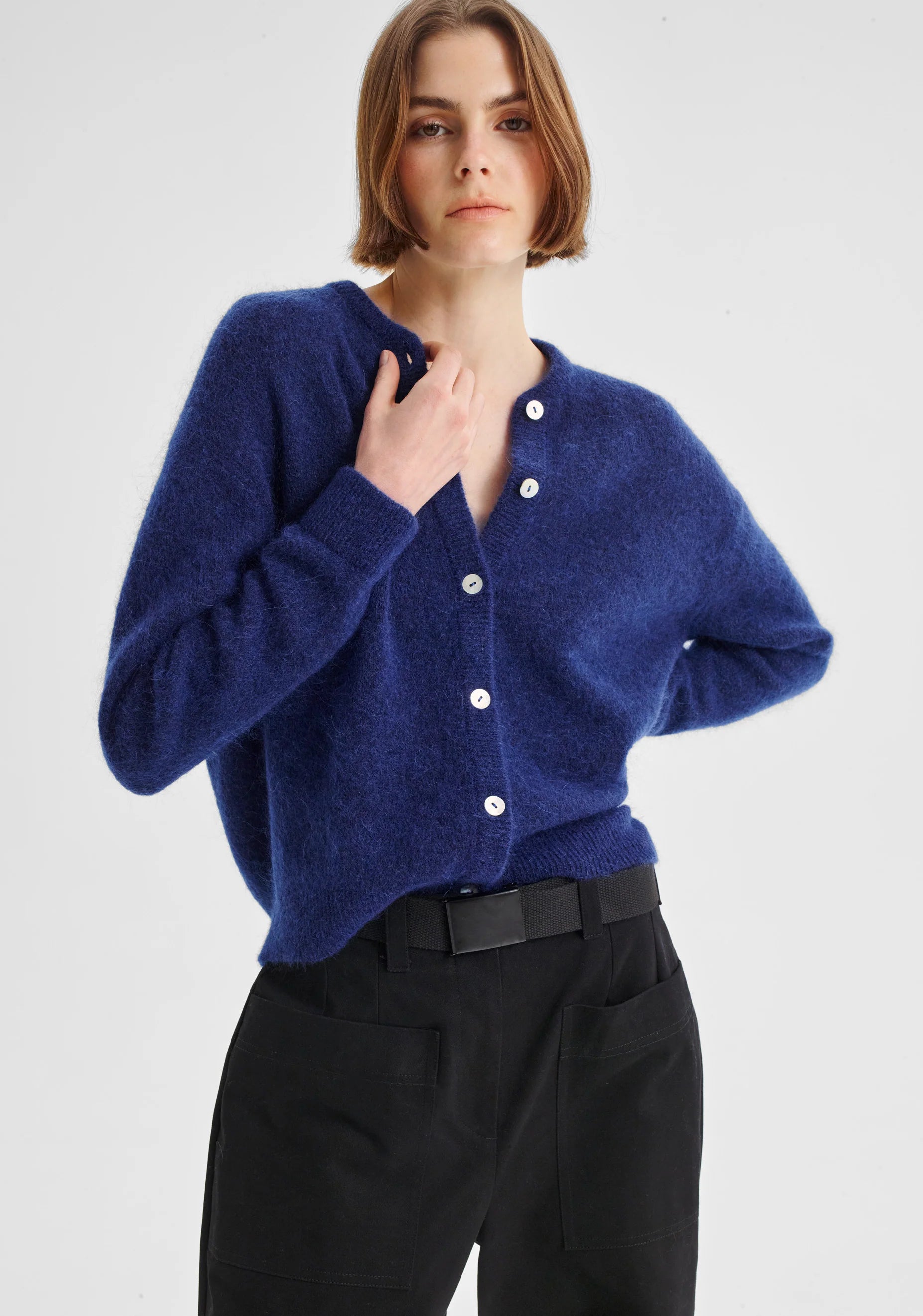 Albi Knit Cardigan - Cobalt