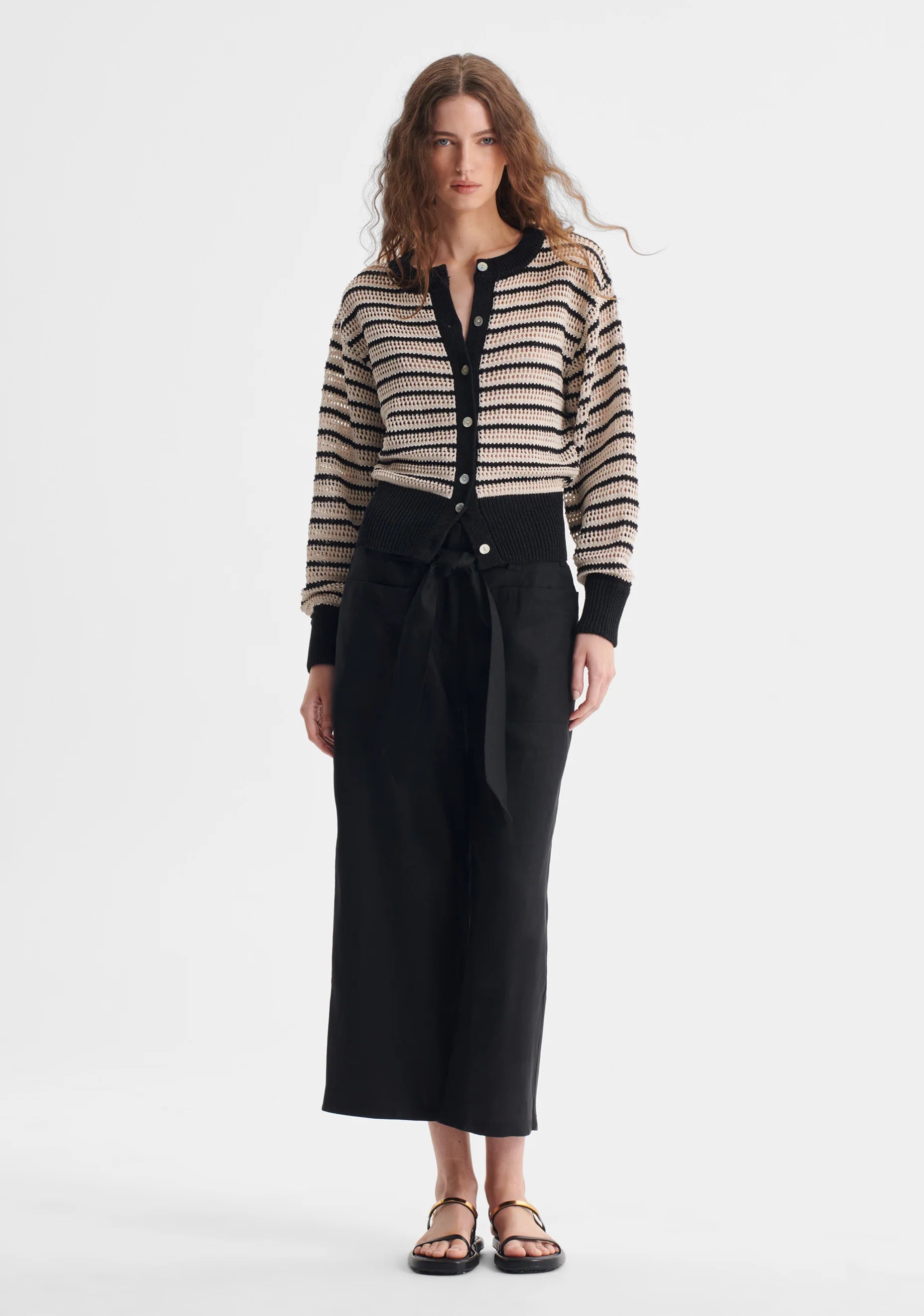 Morrison Clover Knit Cardigan - Stripe