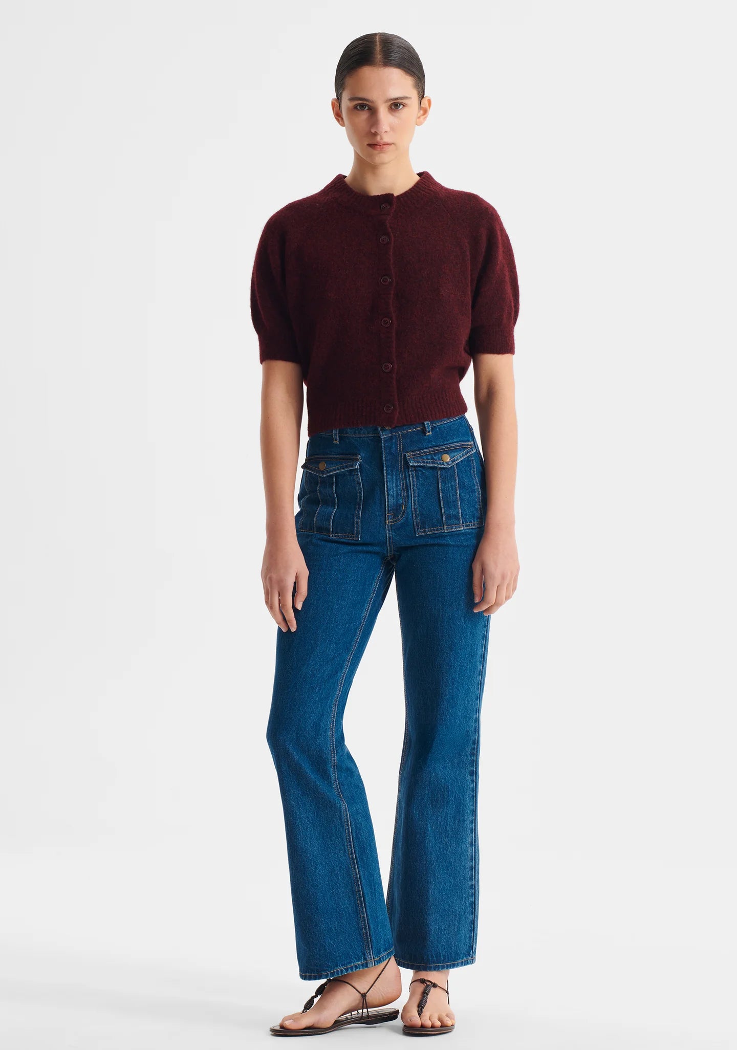 Morrison Solenne Knit Cardigan - Eggplant
