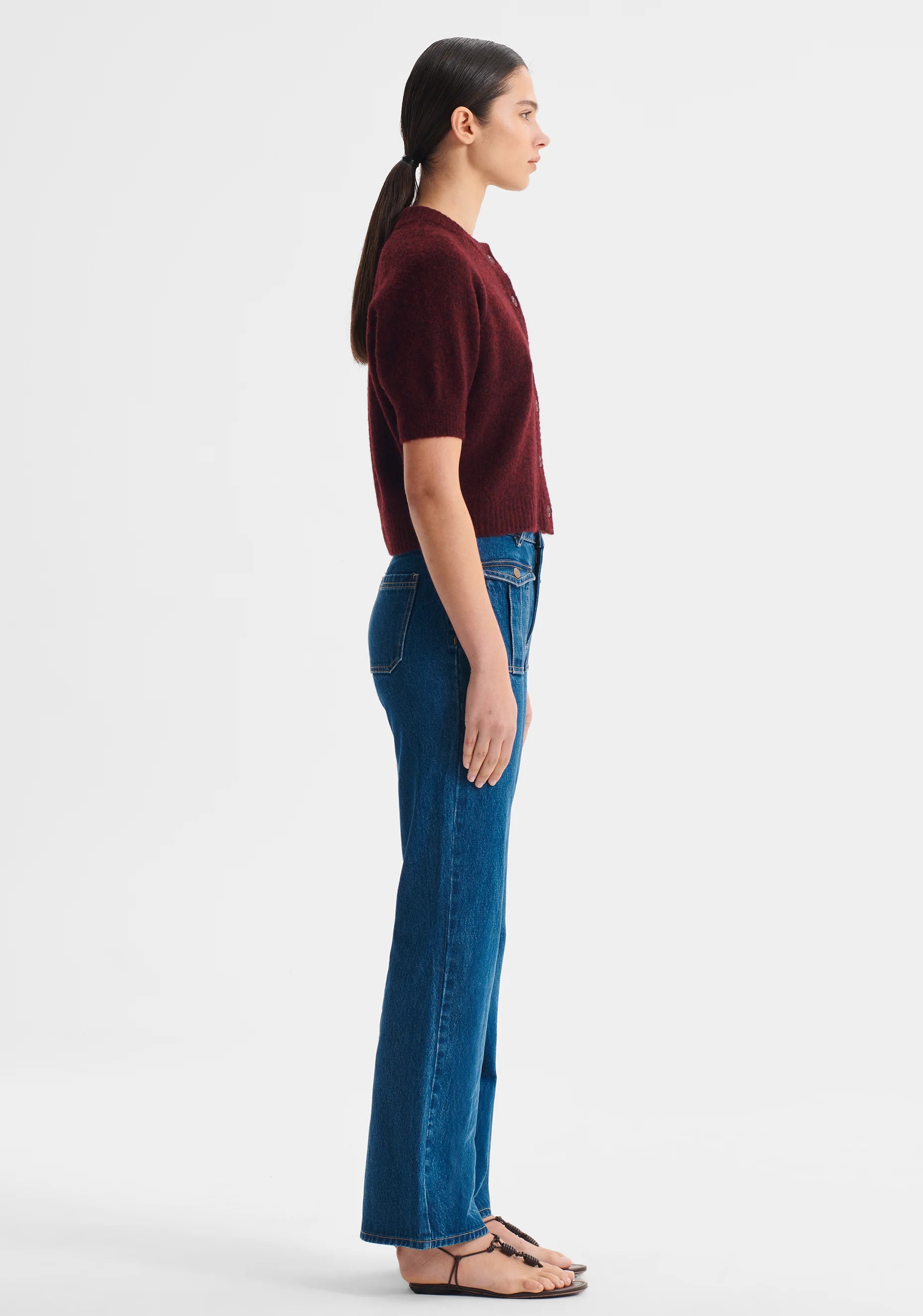 Morrison Solenne Knit Cardigan - Eggplant