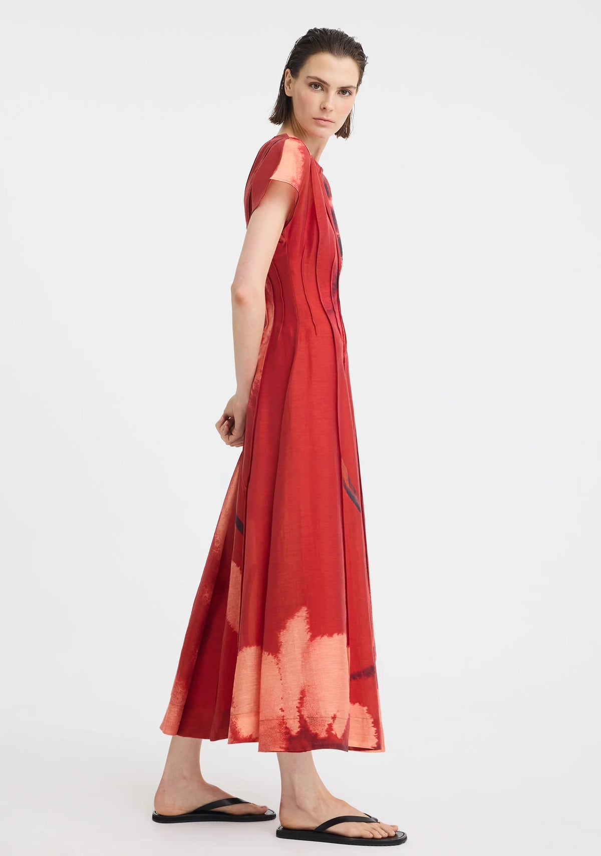 Morrison Astra Pintuck Dress - Poppy Print