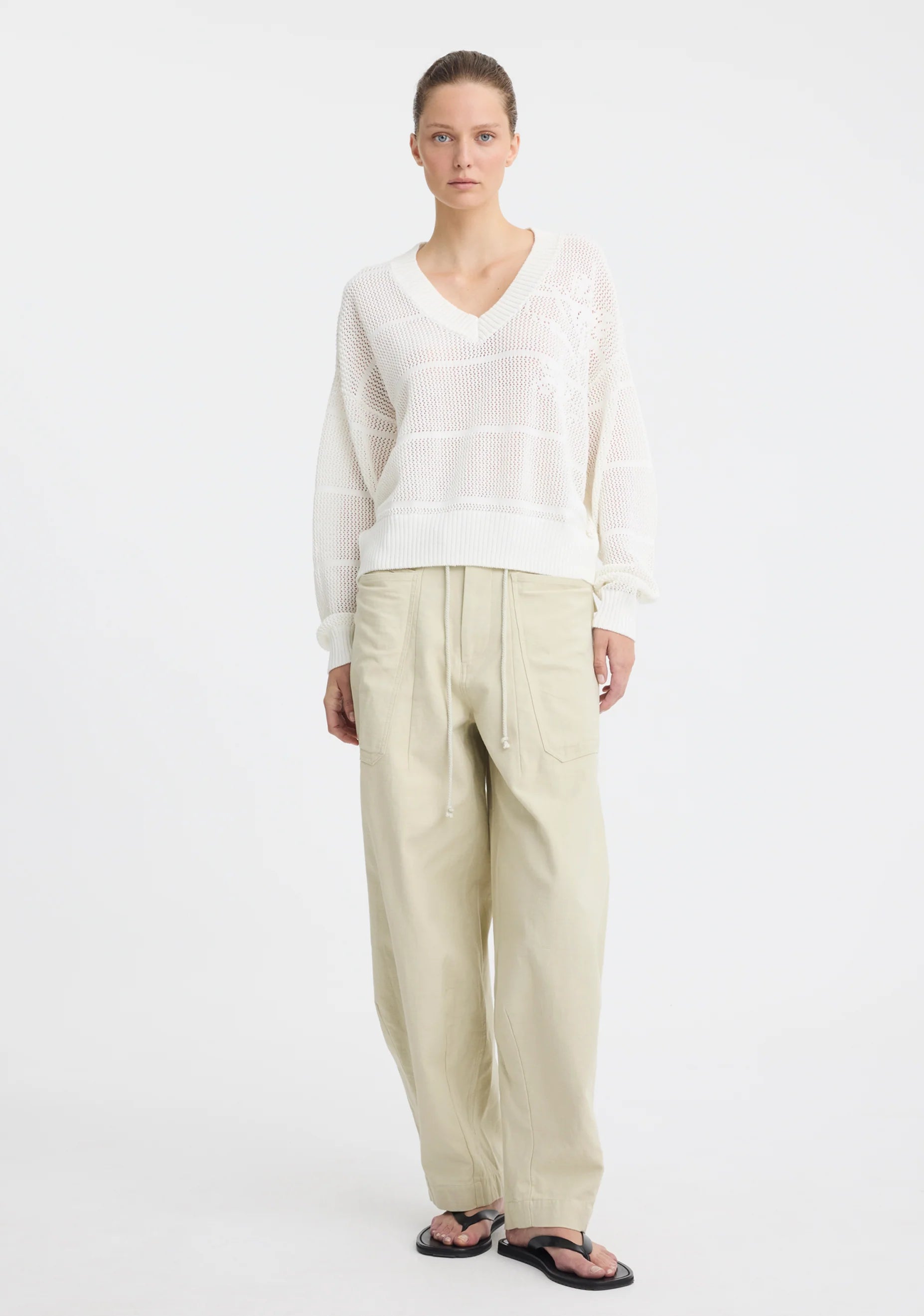 Morrison Charlie Cargo Pant - Chalk