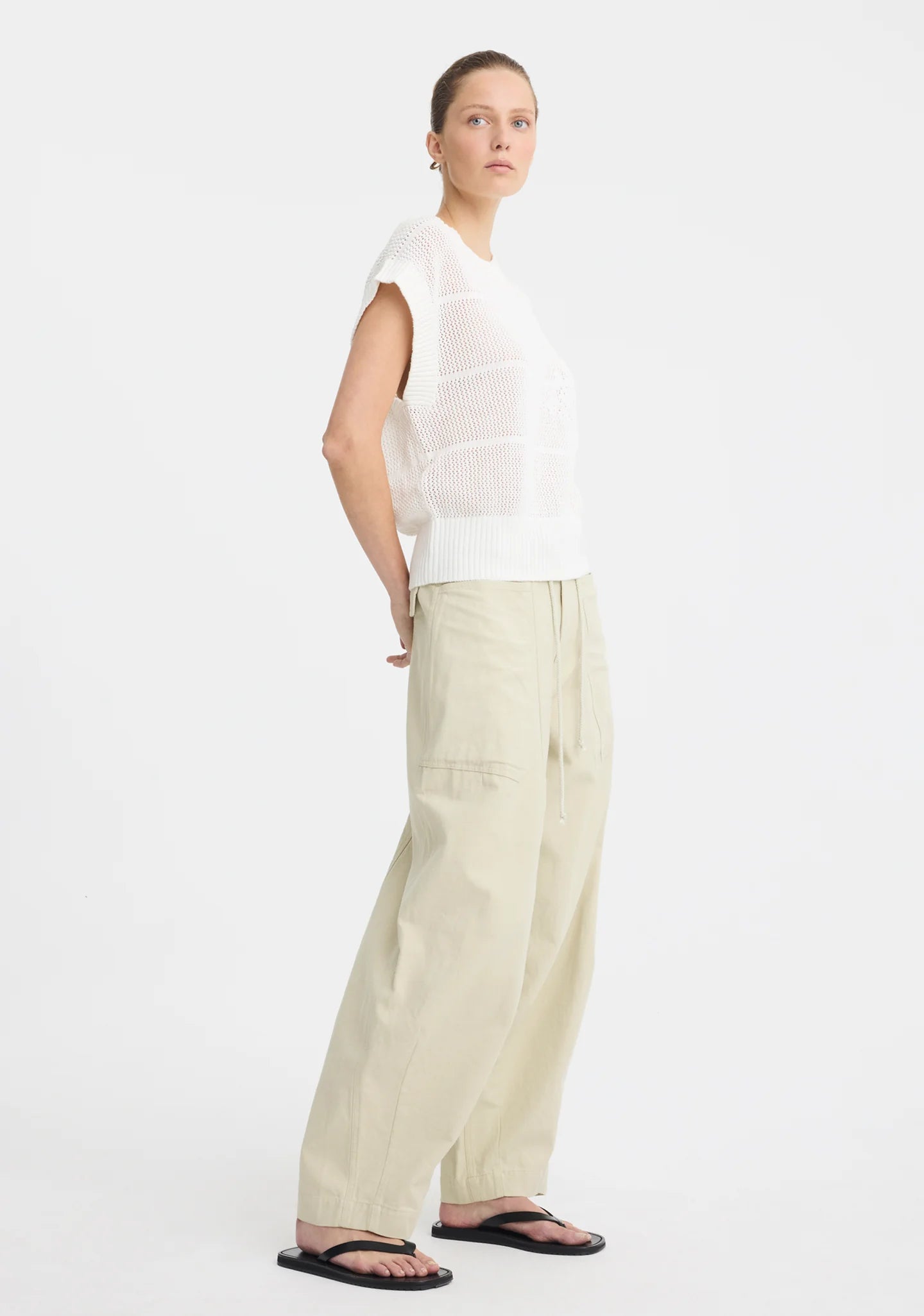 Morrison Charlie Cargo Pant - Chalk