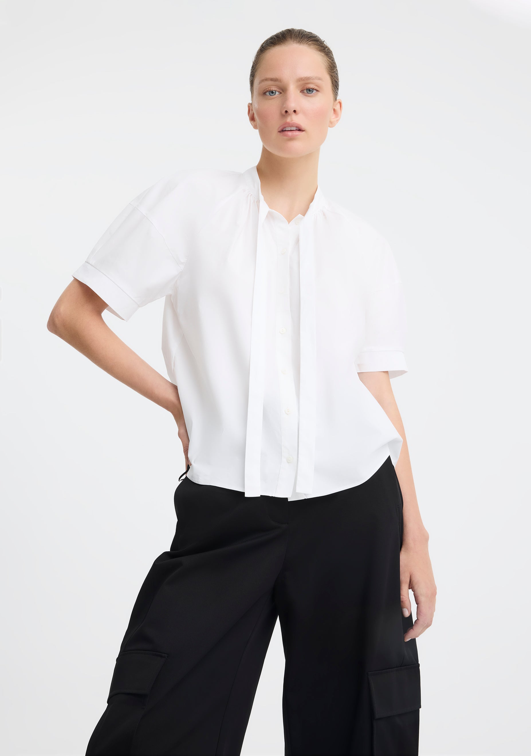 Morrison Marina Cotton Blouse White